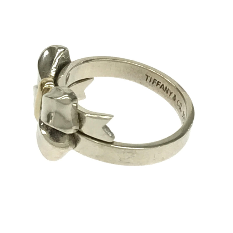 TIFFANY&Co ティファニー リボン リング 指輪 925 750 約11.5号 総重量約6.1g アクセサリー H15339-2