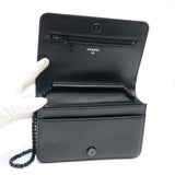 CHANEL シャネル チェーンウォレット カメリア 24番台 ショルダーバッグ ココマーク ブラック ギャラ有 H8450