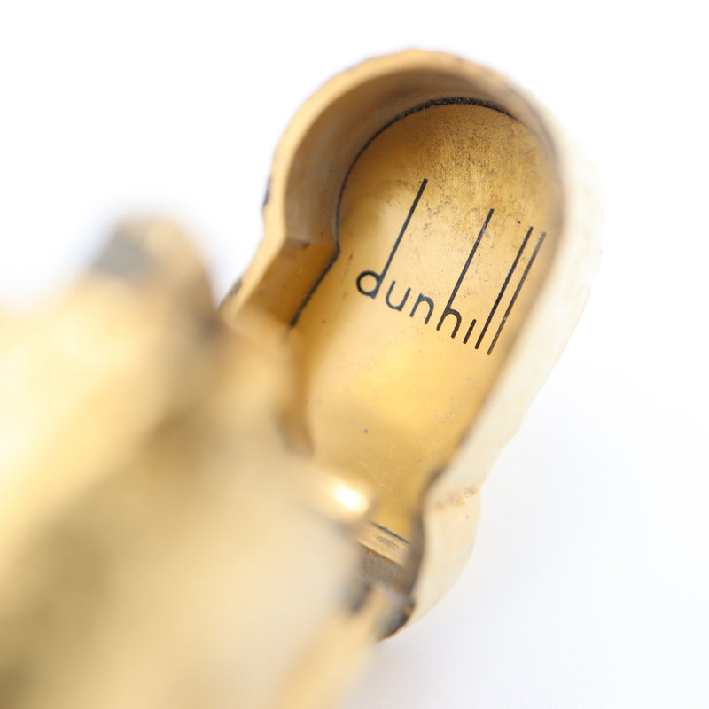 dunhill ダンヒル ガスライター Sライン 20ミクロン ゴールドカラー ローラー式 喫煙具 着火未確認 ケース有 M989