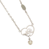 Christian Dior ディオール ネックレス ハートモチーフ シルバーカラー 箱袋 ok1799