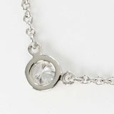仕上げ済 TIFFANY＆Co. ティファニー バイザヤード ネックレス pt950 約2.4g 約3.9mm レディース アクセサリー 箱・保管袋有 H11744