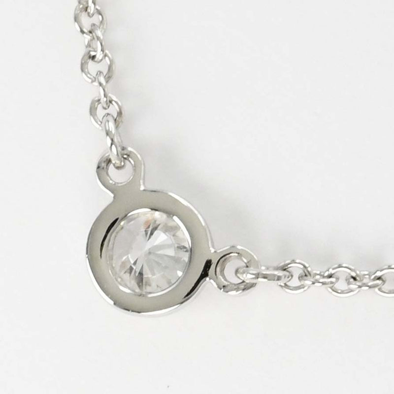 仕上げ済 TIFFANY＆Co. ティファニー バイザヤード ネックレス pt950 約2.4g 約3.9mm レディース アクセサリー 箱・保管袋有 H11744