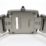 稼働 腕時計 Cartier カルティエ タンクフランセーズSM W51034Q3 ブルーシェル文字盤 保取説 2026.6電池交換済 H23778