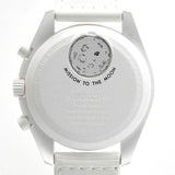 稼働 腕時計 OMEGA×swatch スヌーピー ミッショントゥザムーンフェイズ SO33W700 クォーツ 箱保取説あり 25k639-7