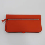 HERMES エルメス 長財布 ドゴンレクトヴェルソ ドゴンロング オレンジ バイカラー X刻印 H1002