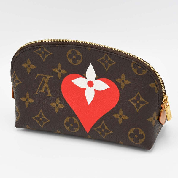 美品 LOUIS VUITTON ルイヴィトン LV M80283 ゲームオンモノグラム ポシェットスメティック ポーチ ブラウン系 H18963