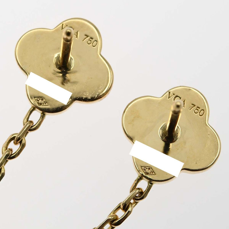 仕上済 VanCleef&Arpels VCA ヴァンクリーフ&アーペル ピアス ビザンチン アルハンブラ K18 750 5.3g アクセサリー H14054