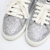 miumiu ミュウミュウ スニーカー 643 グリッター ラメ 36 1/2 23.5cm シルバーカラー レディース 箱有 24k1-8