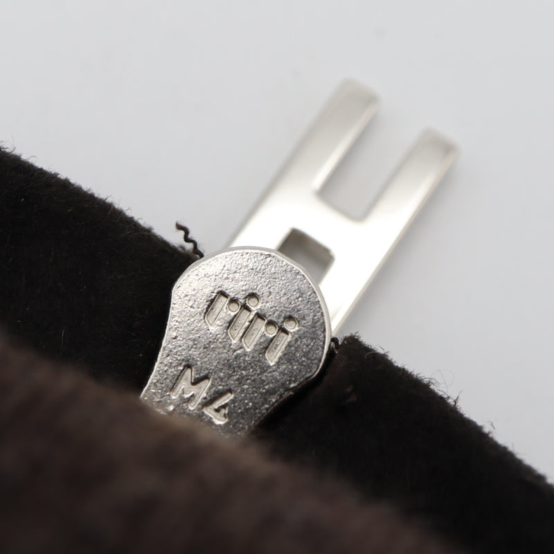 HERMES エルメス 手袋 グローブ スエード Hチャック 7 1/2 カシミヤ100 ブラウン 服飾小物 M4158