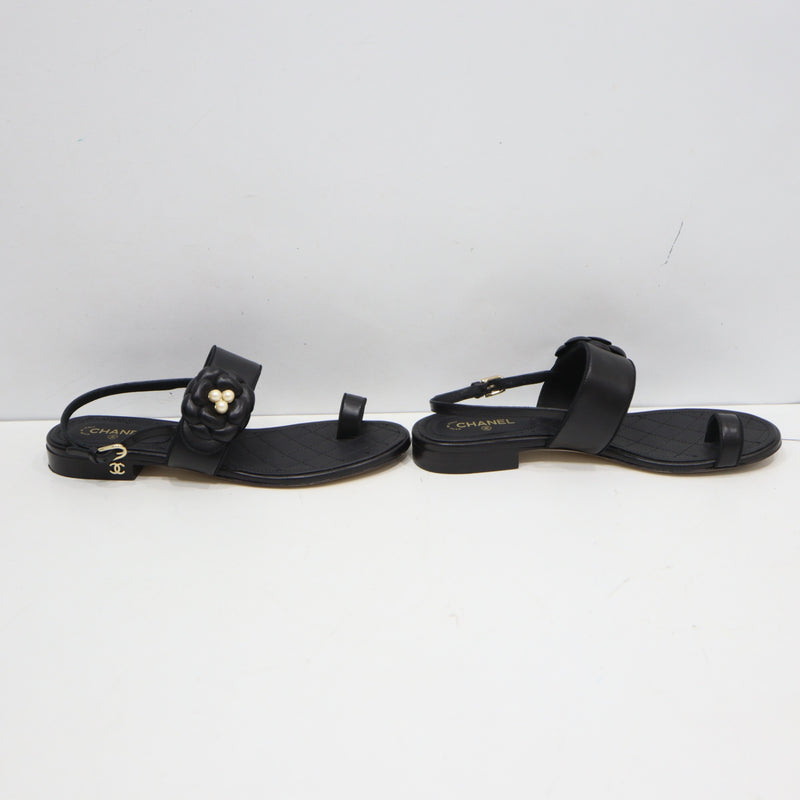 CHANEL シャネル サンダル G31666 カメリア サイズ38 約25cm