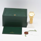 腕時計 稼働 ROLEX ロレックス デイデイト 11PD 18238 W 自動巻き 18K ゴールド色文字盤 保箱 H20393