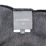 CHANEL シャネル 長袖 カットソー P29247V19763 グレー×ブラック サイズ38 Mサイズ 約9号 レディース H22194