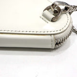 PRADA プラダ トライアングル チェーン ポーチ ミニポーチ ショルダー 1NR005 白 ホワイト コインケース 箱保ストラップ H20533