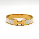 HERMES エルメス バングル クリックH GM ホワイト ゴールドカラー アクセサリー 箱有 H20781