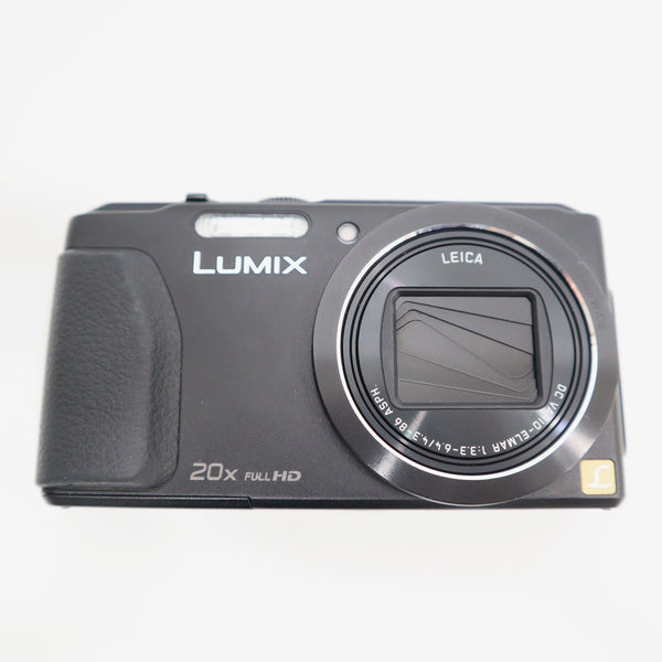 動作確認済み デジタルカメラ パナソニック Panasonic DMC-TZ40 LUMIX ブラック 黒 デジカメ 本体 24k636-2