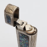 Cartier カルティエ ガスライター モザイクオパール シルバーカラー ローラー式 喫煙具 着火未確認 M619-3