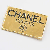 CHANEL シャネル プレート ブローチ ゴールドカラー 金具 レディース アクセサリー 箱有 H4988