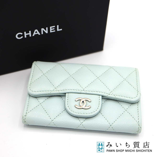 CHANEL シャネル クラシック スモール フラップ ウォレット 財布 キャビアスキン  箱・保証書あり H20759