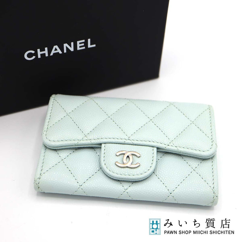 CHANEL シャネル クラシック スモール フラップ ウォレット 財布 キャビアスキン  箱・保証書あり H20759