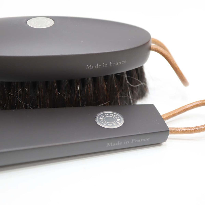 HERMES エルメス ボリードポーチ シューズ メンテセット ケアセット レザー用品ケアセット 靴磨き ケア用クリーム ホースヘアーブラシ シューホーン H20513