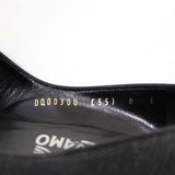Salvatore Ferragamo フェラガモ ポインテッドトゥ ブラックデニム パンプス DQ00300 C551 靴 サイズ8C 25.5cm 箱有 H12688-6