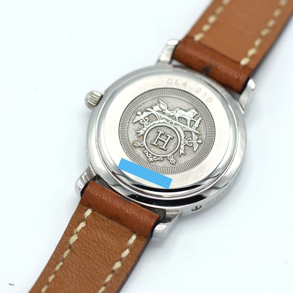 腕時計 稼働 エルメス HERMES クリッパー CL4.210 革ベルト □H刻印 24mm クォーツ 2024.6電池交換済 23k72 –  みいち質店