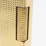 dunhill ダンヒル ガスライター スクエア型 ゴールドカラー 喫煙具 着火未確認 ケース有 M990