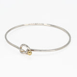 TIFFANY＆Co. ティファニー ラブノット ブレスレット バングル 925/750 シルバー ゴールド アクセサリー レディース 箱有 H1937