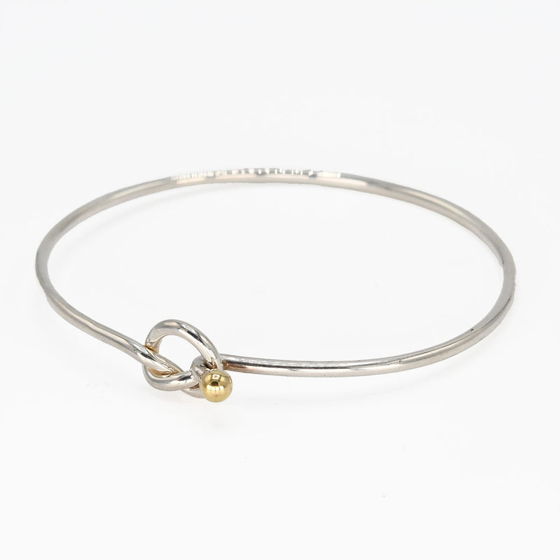 TIFFANY＆Co. ティファニー ラブノット ブレスレット バングル 925/750 シルバー ゴールド アクセサリー レディース 箱有 H1937