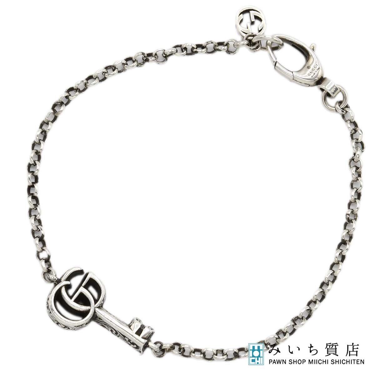 GUCCI グッチ ブレスレット 18サイズ 925 鍵 約7.1g モチーフ