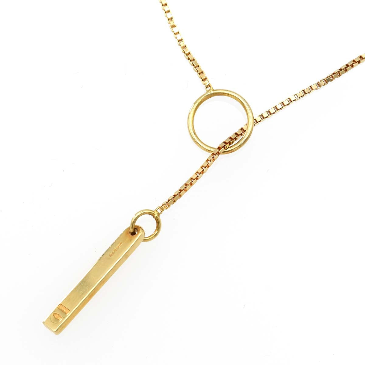 GUCCI グッチ ネックレス ラリアット ラリエット ロゴプレート 1697AR 