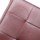 BOTTEGA VENETA ボッテガヴェネタ スモールカセット 2つ折り ウォレット 財布 赤系 ボルドー バーガンディ H23504