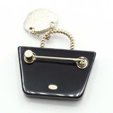 CHANEL シャネル ブローチ D21C バッグモチーフ ブラック 服飾小物 アクセサリー レディース H9532