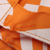 HERMES エルメス エコバッグ シルキーポップ トートバッグ ブラウン オレンジ H17084