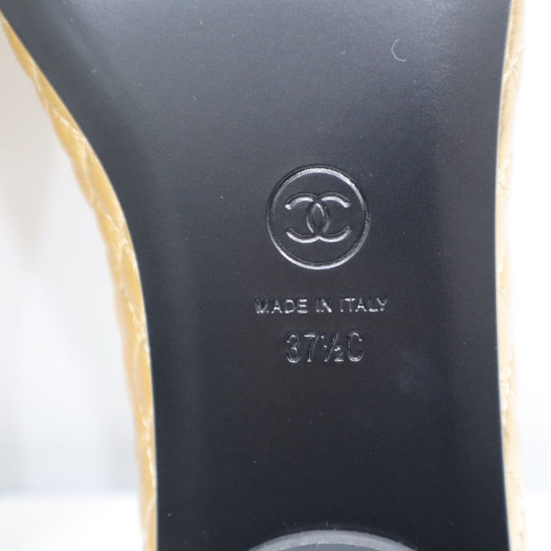 CHANEL シャネル フラットシューズ 371/2 約24.5cm メリージェーン