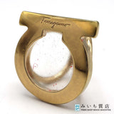 Salvatore Ferragamo フェラガモ スカーフリング ガンチーニ アクセサリー 服飾小物 ゴールドカラー ケース有 21k40-9