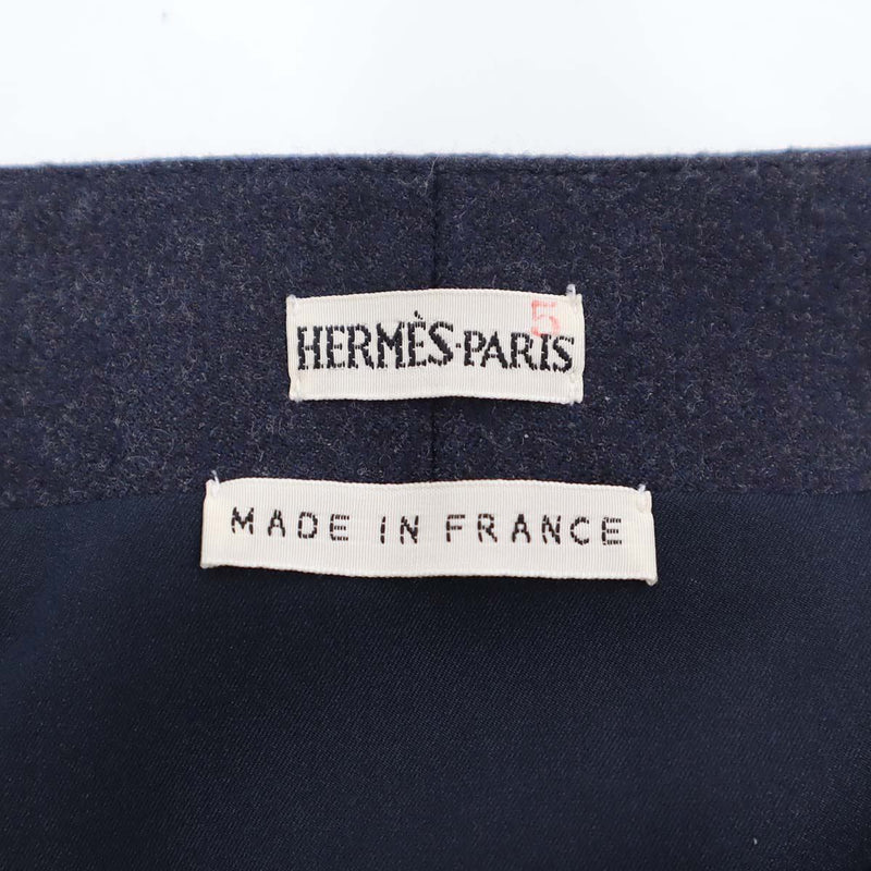 HERMES エルメス スカート タイトスカート 36サイズ 7号 ネイビー 服 レディース ok1199