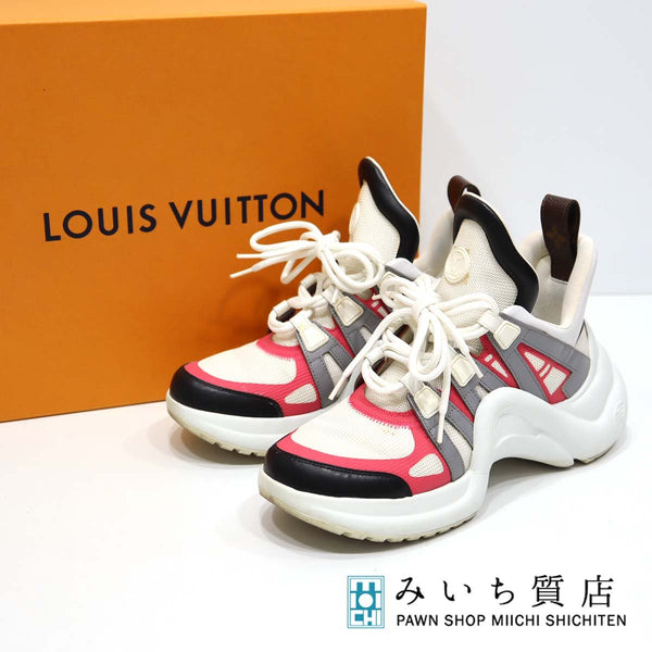 LOUIS VUITTON ルイヴィトン アークライトライン スニーカー GO1108 サイズ37.5 24.5cm 靴 シューズ 箱有 24k1-5