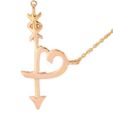 仕上げ済 TIFFANY＆Co. ティファニー ハート＆アロー ペンダント ネックレス 750 ゴールド 約3.5g ジュエリー アクセサリー ◆ 26k555-3