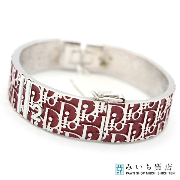 Christian Dior ディオール バングル トロッター ブレスレット アクセサリー レディース レッド系 H1481