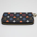 LOUIS VUITTON ルイヴィトン LV M80323 コレクション ジッピーウォレット ゲームオン 財布 ブラック系 袋 H18939