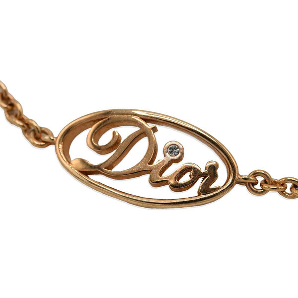 Christian Dior ディオール ブレスレット ブレス ロゴ ゴールドカラー アクセサリー レディース H7015