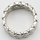 BOTTEGA VENETA ボッテガヴェネタ イントレチャート リング 指輪 925 シルバー 約11号 約8.3g アクセサリー H21893