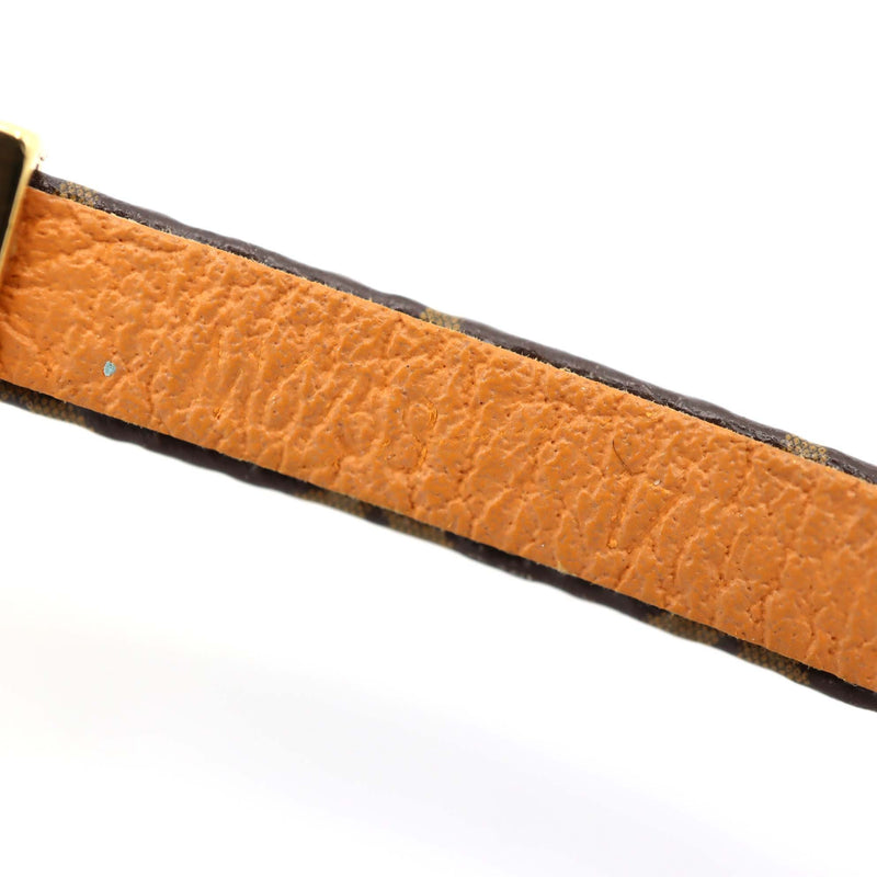 LOUIS VUITTON LV ルイヴィトン ブレスレット セイイエス M6758E 17 約9.8g ブラウン アクセサリー H18905