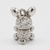 ブタ チャームトップ K18WG ホワイトゴールド 約1.6g アニマルチャーム アクセサリー