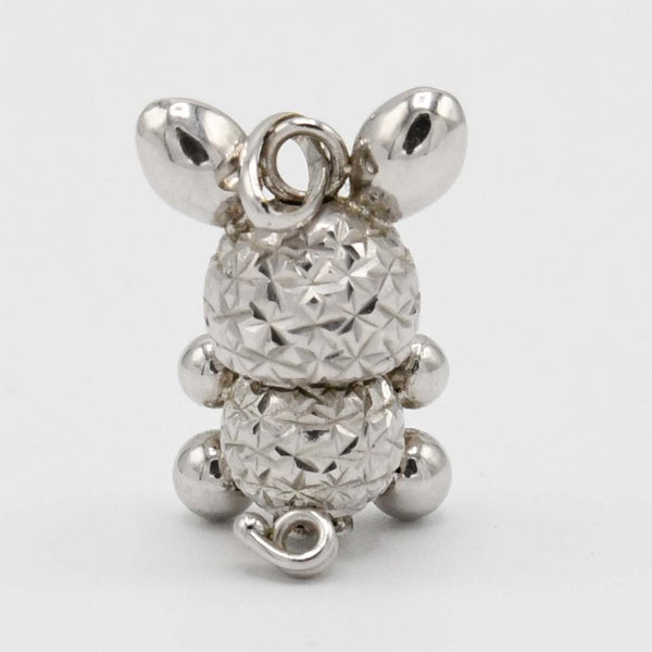 ブタ チャームトップ K18WG ホワイトゴールド 約1.6g アニマルチャーム アクセサリー