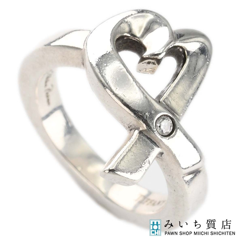 TIFFANY&Co. ティファニー リング ラビングハート 6.5号 シルバー 925 約5g ダイヤ アクセサリー H6806