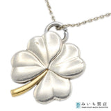 TIFFANY＆Co. ティファニー クローバー 四つ葉 ネックレス コンビ 925 750 約4.8g アクセサリー レディース ok1564