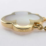 仕上済 VanCleef&Arpels VCA ヴァンクリーフ&アーペル ネックレス ピュアアルハンブラ マザーオブパール 750 8.3g ジュエリー H17682