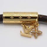 LOUIS VUITTON LV ルイヴィトン ブレスレット M1035F 17cm LVプッシュ モノグラム  アクセサリー 箱有 M4136